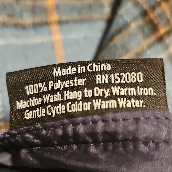 Rain Caper Plaid Hooded Reversable Cape for Women Button Closure One Size Fits M - Picture 5 of 6